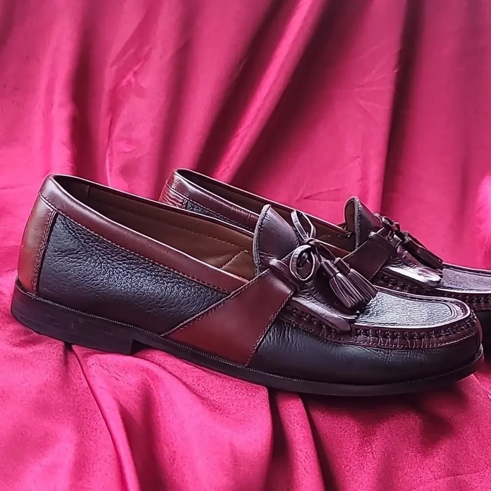 JOHNSTON & MURPHY sz10.5 Aragon 2 Kiltie Tassel moccasin loafer EXCELLENT